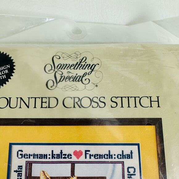 Something Special Counted Cross Stitch Kit International Cat Picture Crafts New - Picture 2 of 7